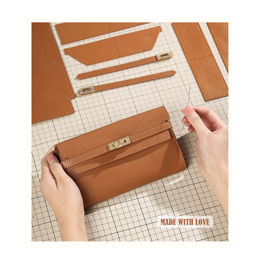 CUCUBIRD Leather Kelly Long Wallet DIY Kit