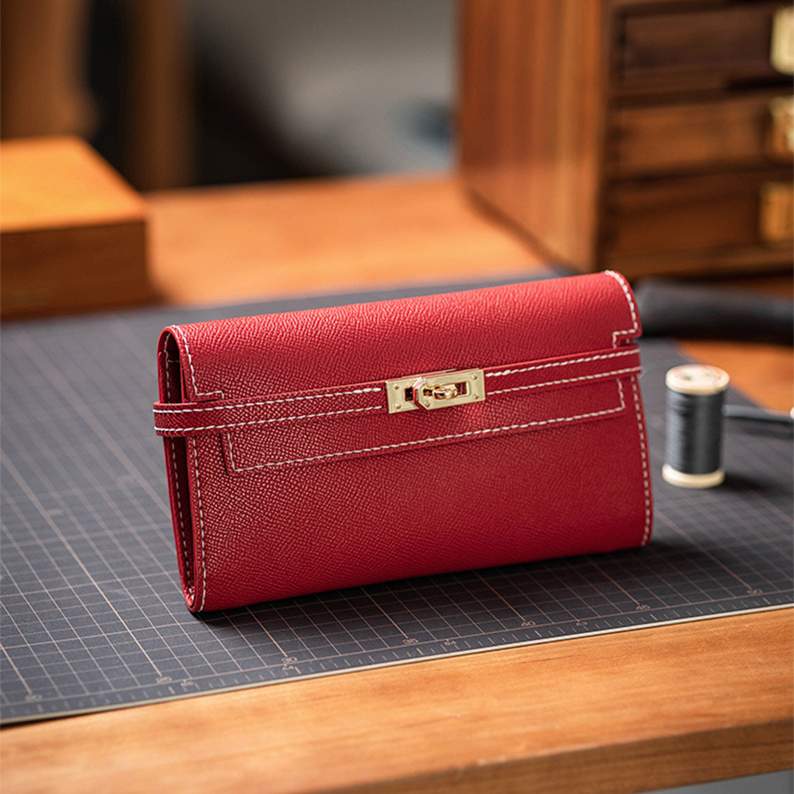 CUCUBIRD Leather Kelly Long Wallet DIY Kit ?