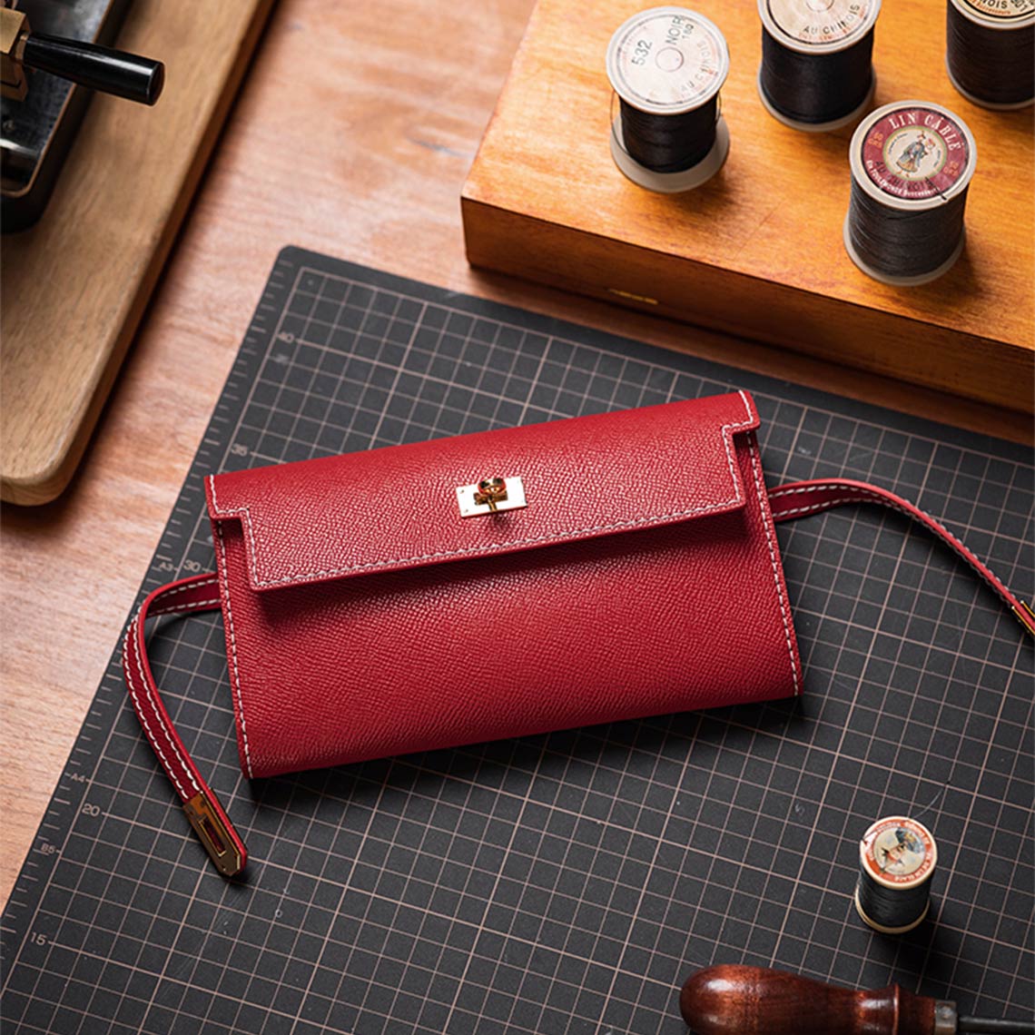 CUCUBIRD Leather Kelly Long Wallet DIY Kit ?