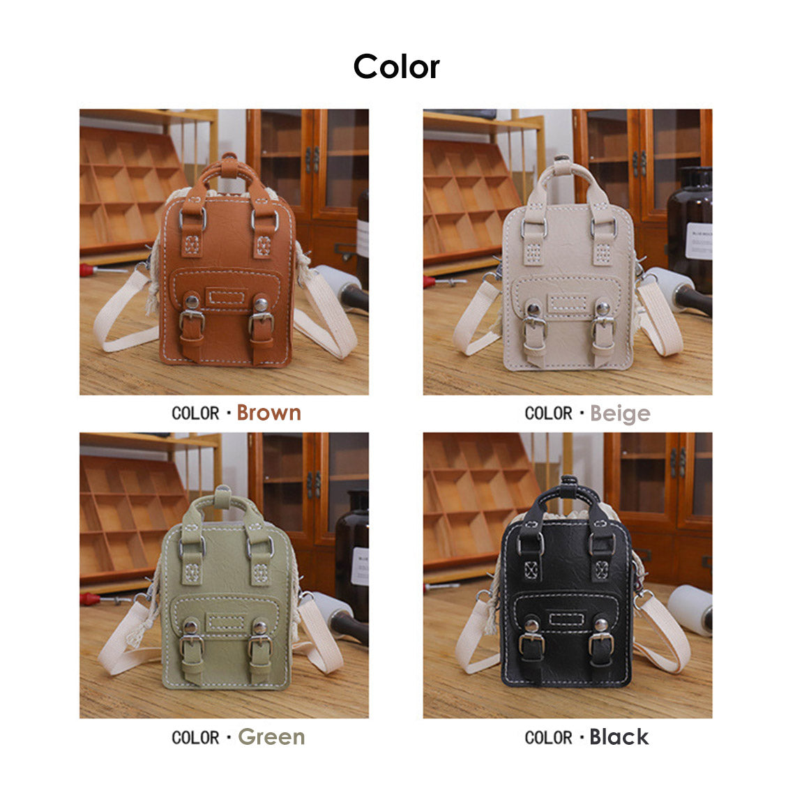 CUCUBIRD Vegan Leather Mini Crossbody Messenger Bag DIY Kit ?