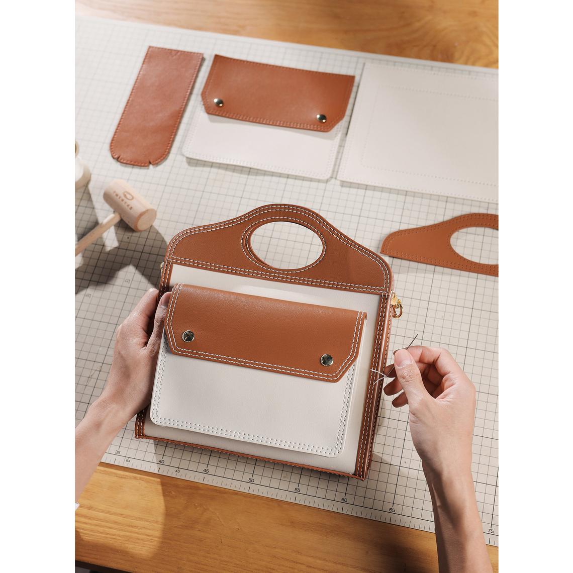 CUCUBIRD Leather Lady Pocket Crossbody Bag DIY Kit ?