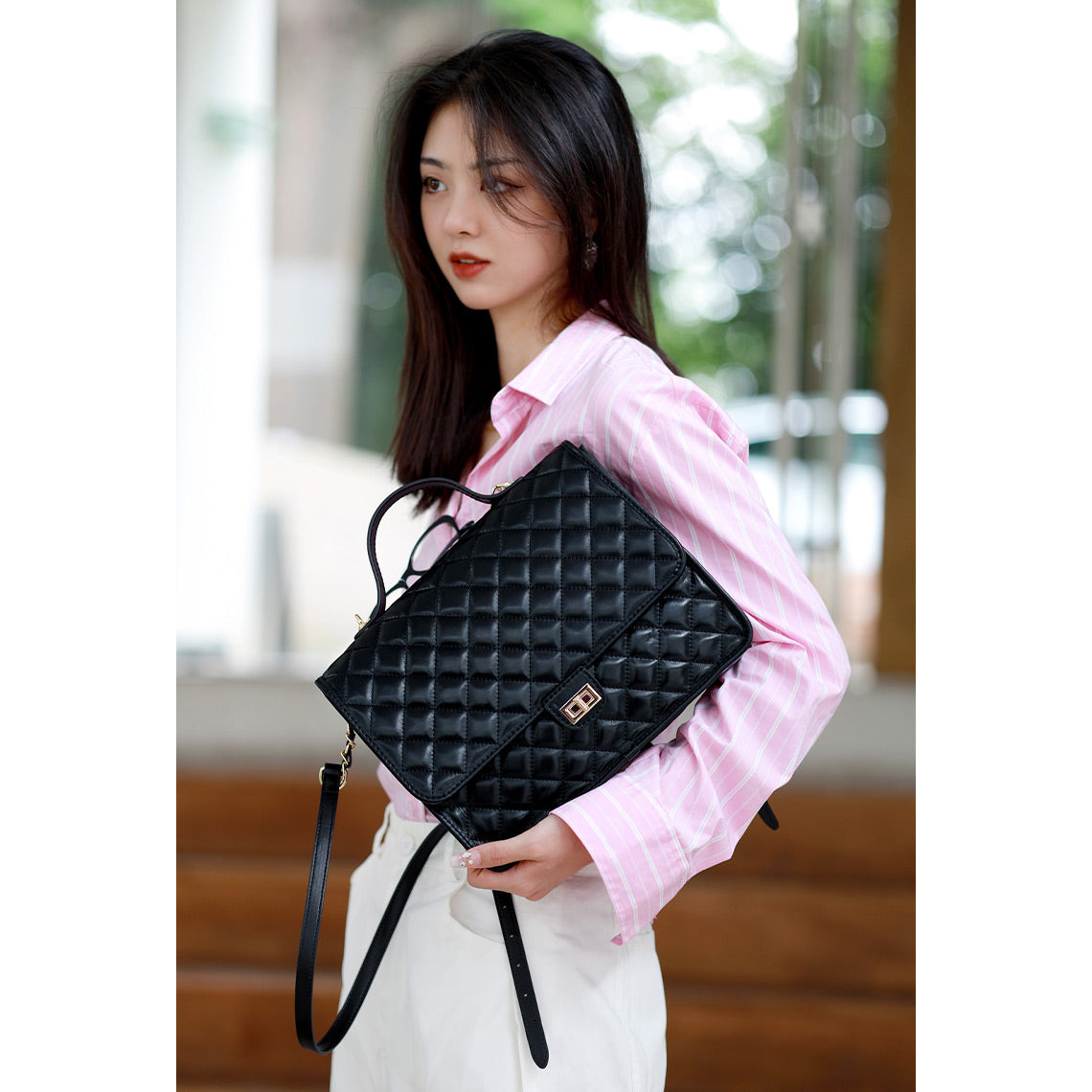 Top Grain Leather Quilting Backpack DIY Kits - CUCUBIRD