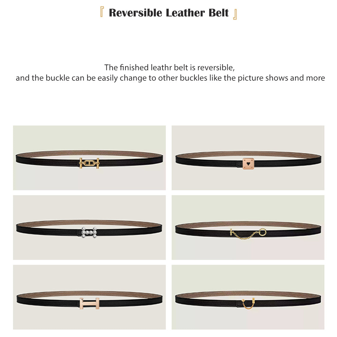 Leather Inspired Roulis Slim Belt DIY Kits