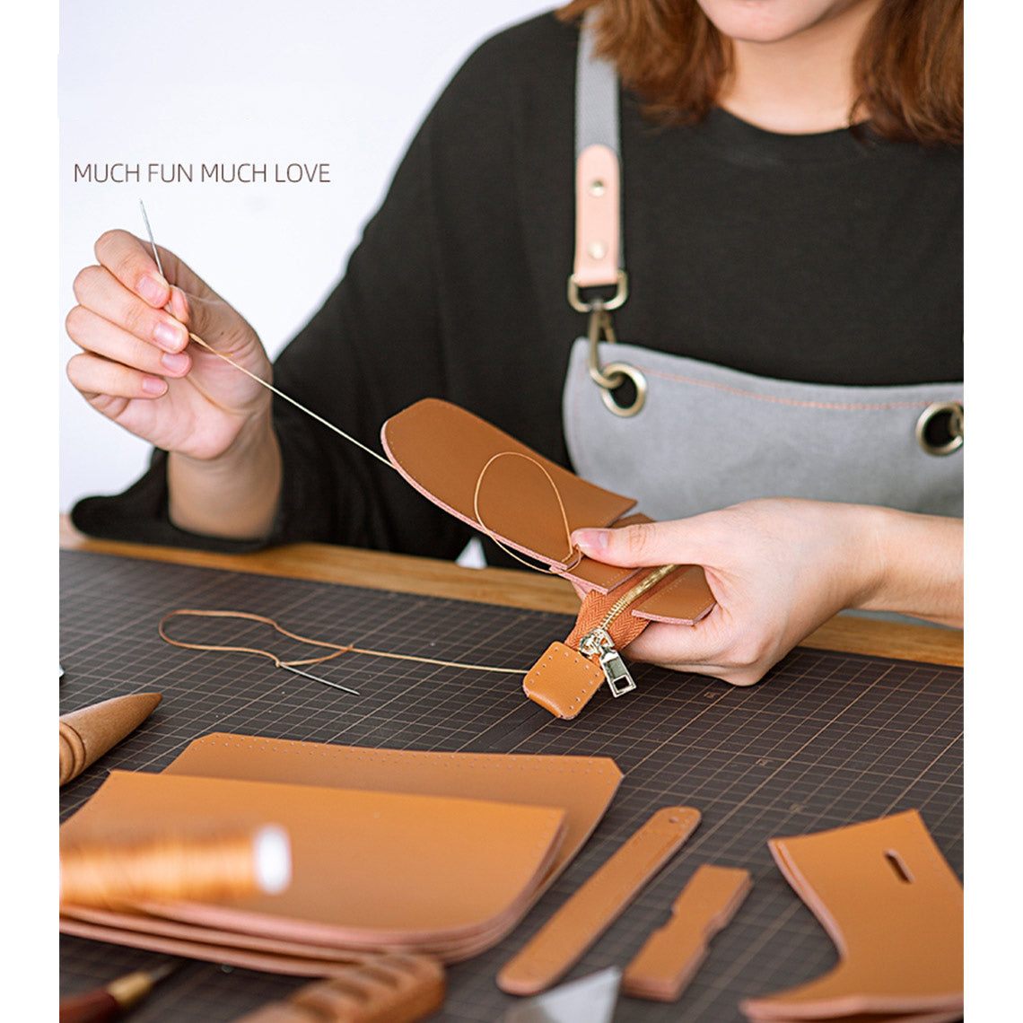 CUCUBIRD Leather Belt Saddle Crossbody Gate Bag DIY Kit ?
