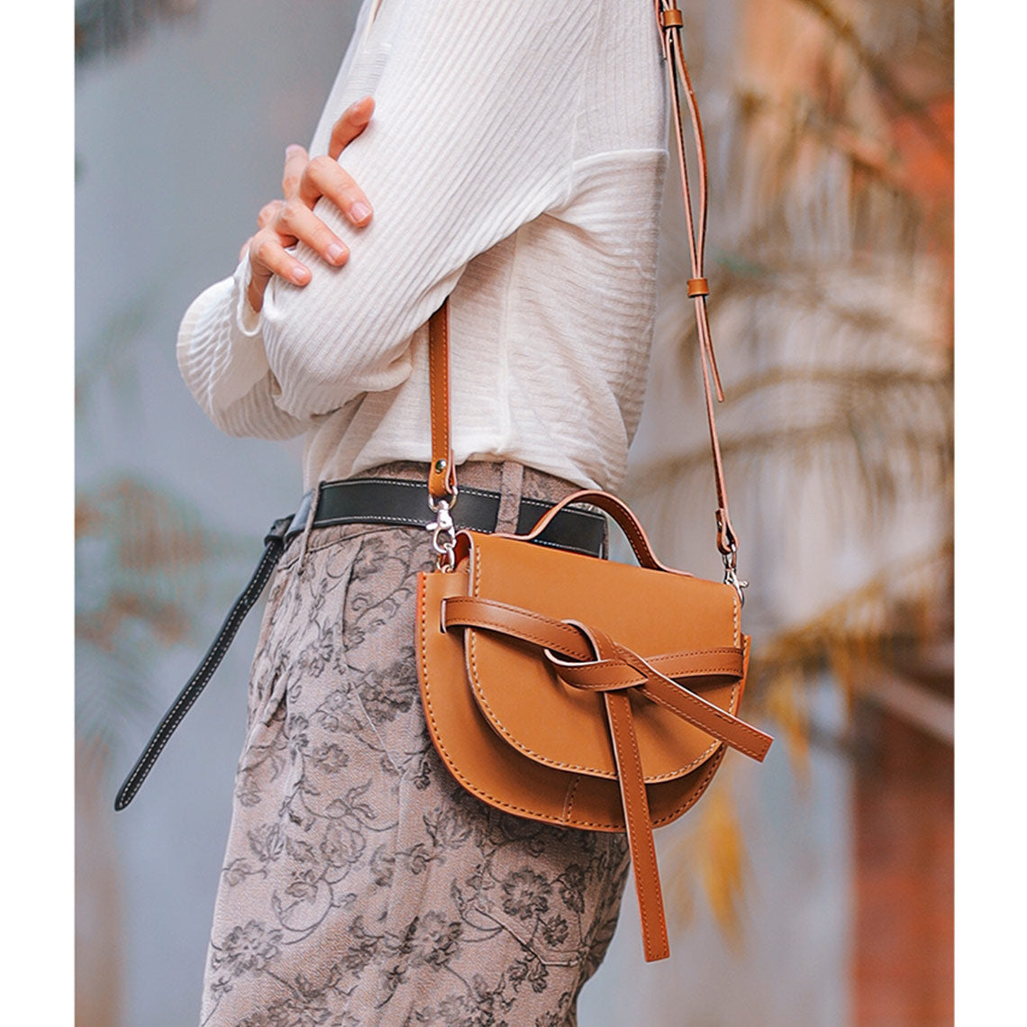 CUCUBIRD Leather Belt Saddle Crossbody Gate Bag DIY Kit ?