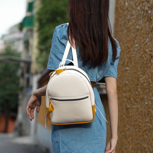 CUCUBIRD Leather Contrast Color Backpack DIY Kit