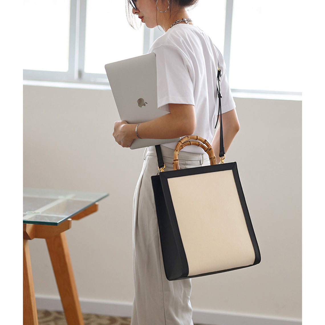 CUCUBIRD Leather Dustbag Recycle Bamboo Handles Bag DIY Kit ?