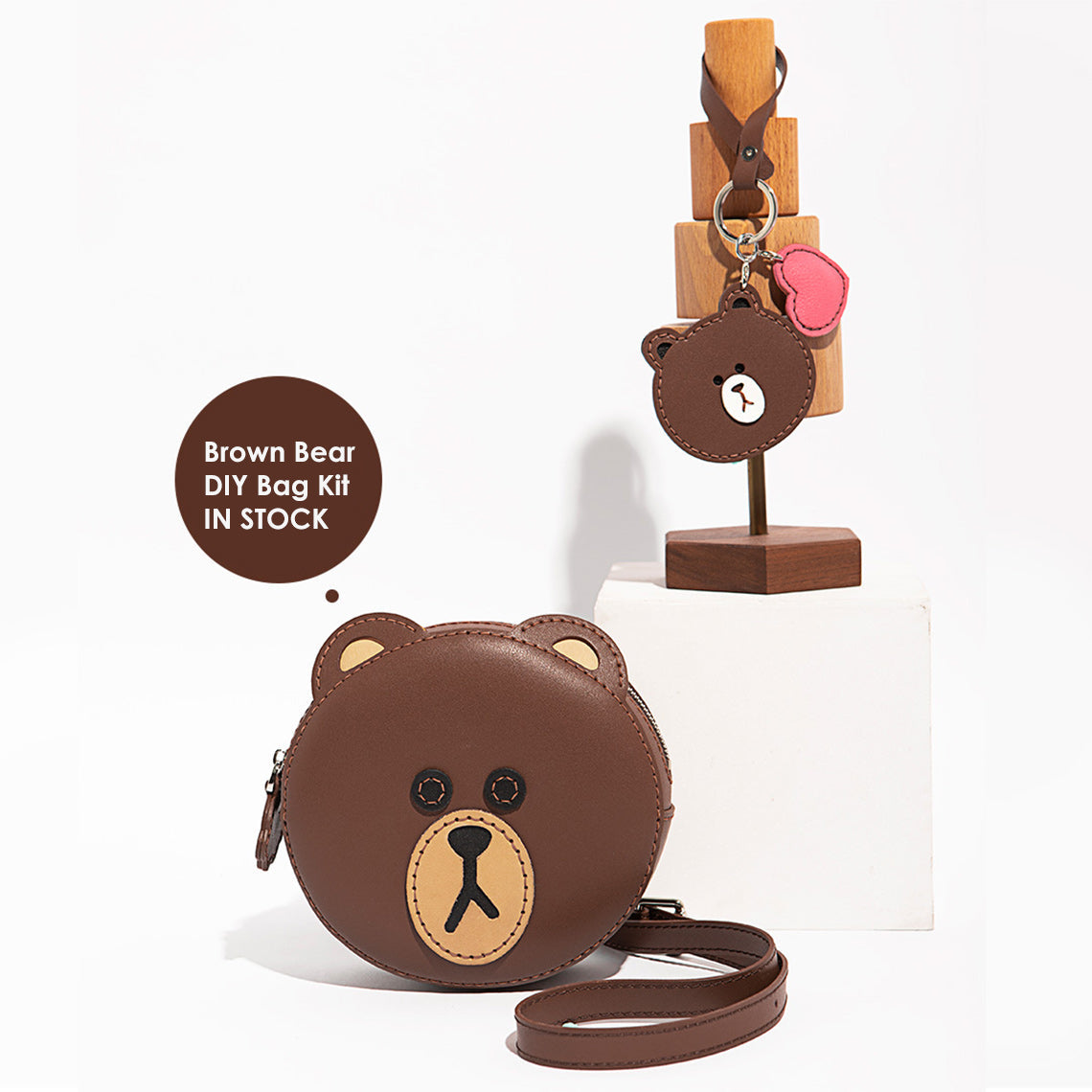 CUCUBIRD Leather Bear Bunny Keychain DIY Kit ?