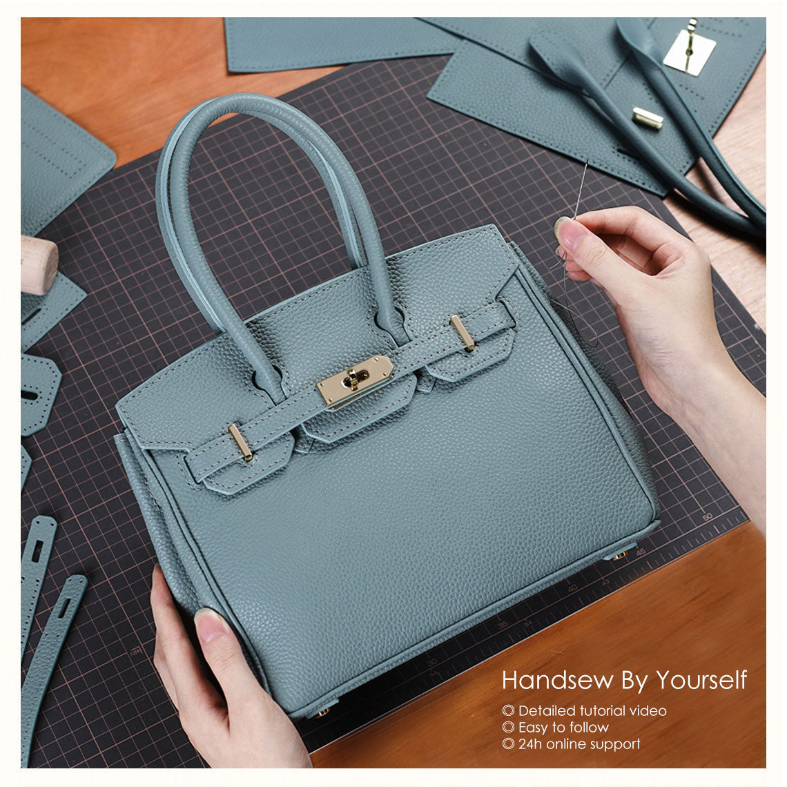 CUCUBIRD Top Grain Leather Platinum Bag DIY Kit ?