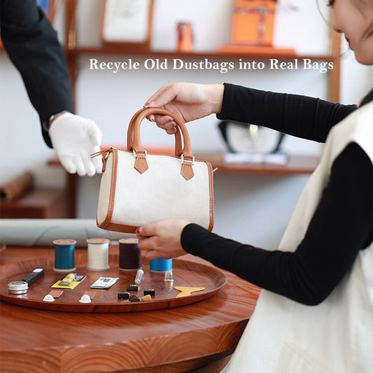 CUCUBIRD Leather Dustbag Recycle Boston Bag DIY Kit ?