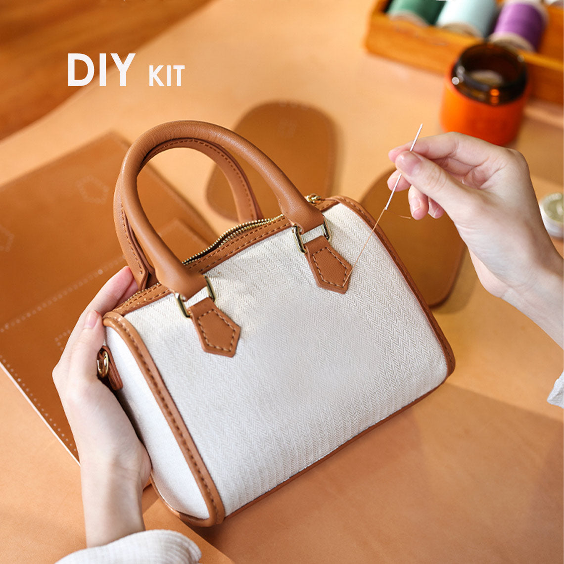 CUCUBIRD Leather Dustbag Recycle Boston Bag DIY Kit ?