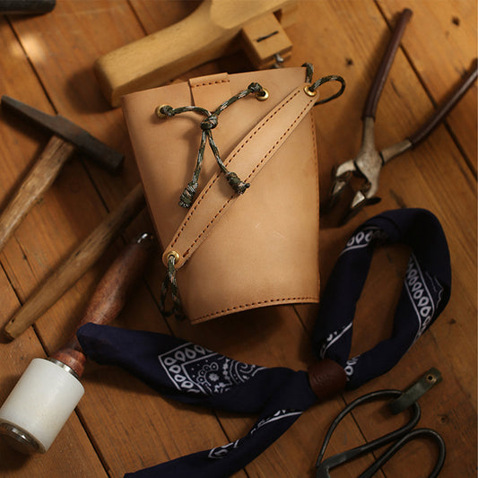CUCUBIRD Full Grain Leather Bucket Bag DIY Kit