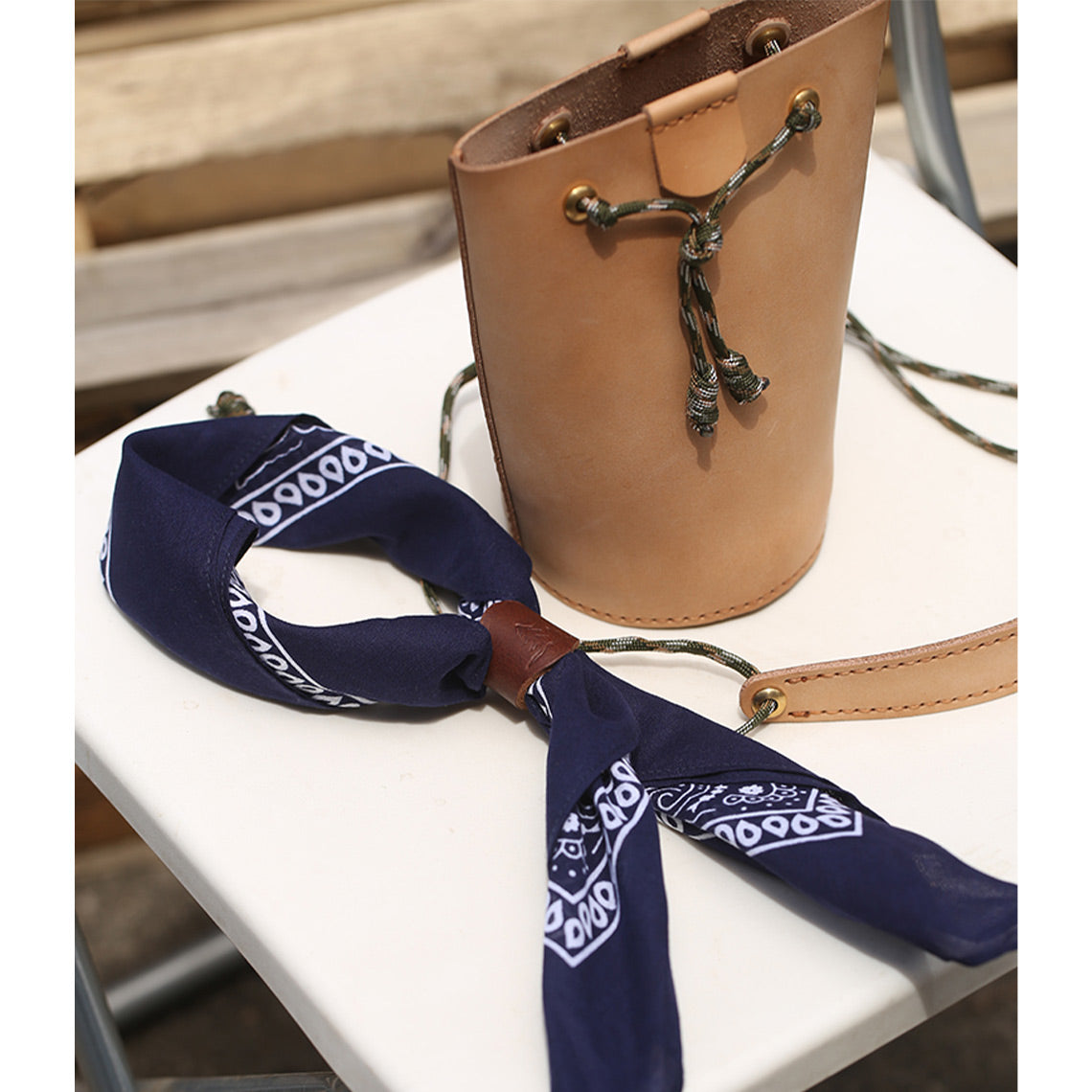 CUCUBIRD Full Grain Leather Bucket Bag DIY Kit ?
