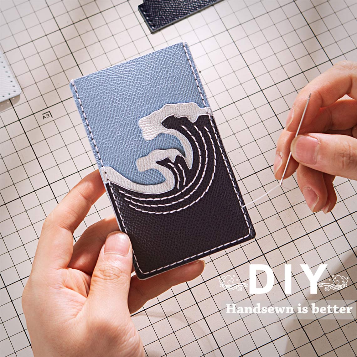 CUCUBIRD Leather Painting Card Holder DIY Kit ?