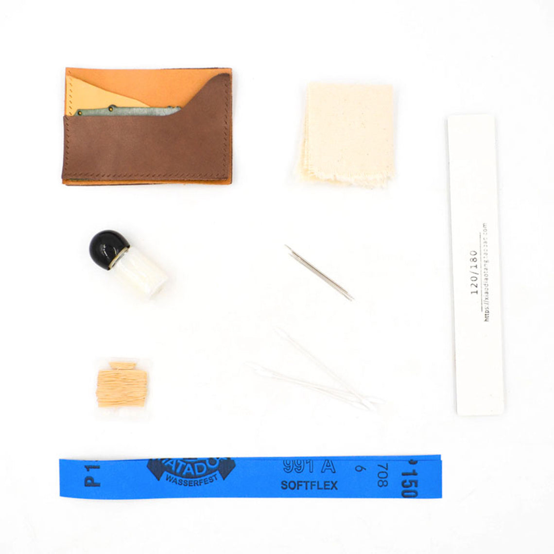 CUCUBIRD Top Grain Leather Alligator Card Holder DIY Kit ?