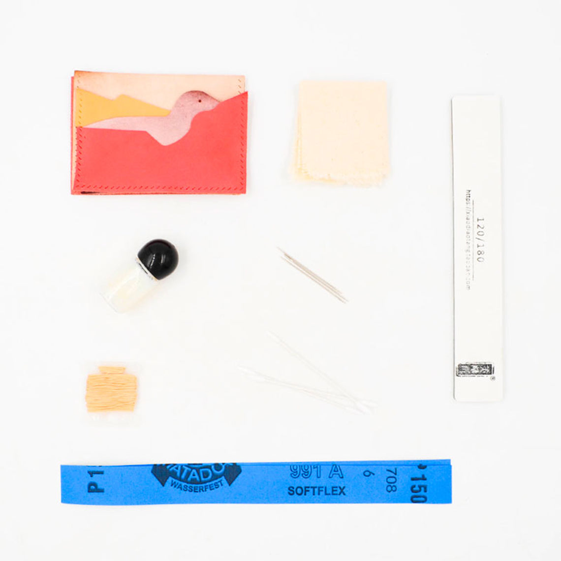 CUCUBIRD Top Grain Leather Dinosaur Card Holder DIY Kit ?