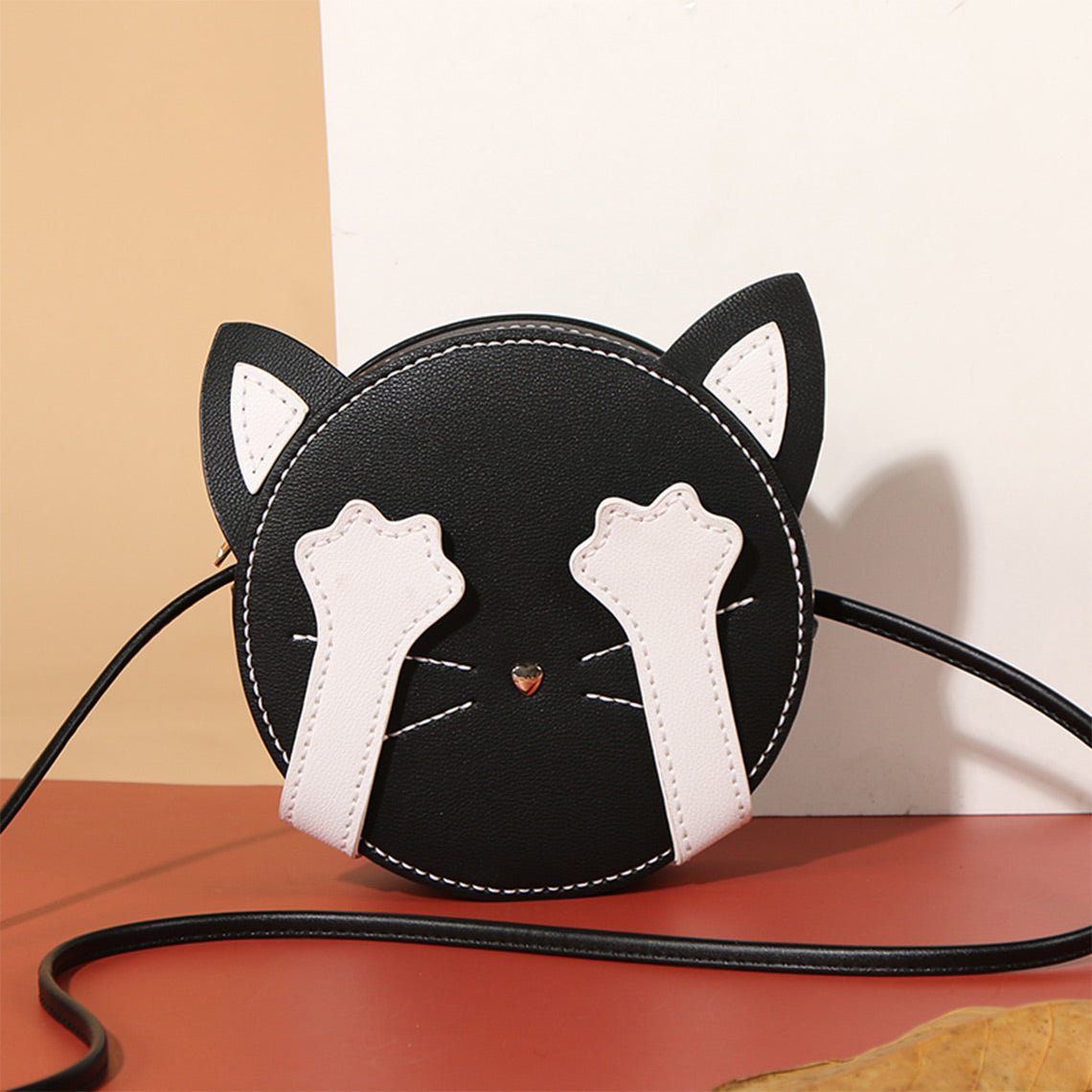 CUCUBIRD Vegan Leather Lady Kitty Crossbody Bag DIY Kit Black?