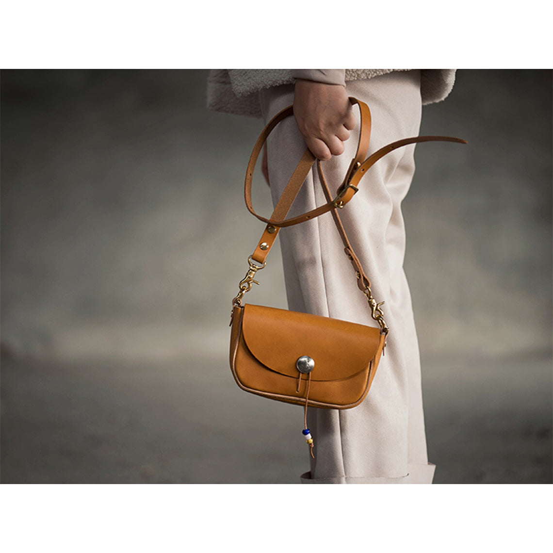 CUCUBIRD Full Grain Leather Vintage Crossbody Bag DIY Kit ?