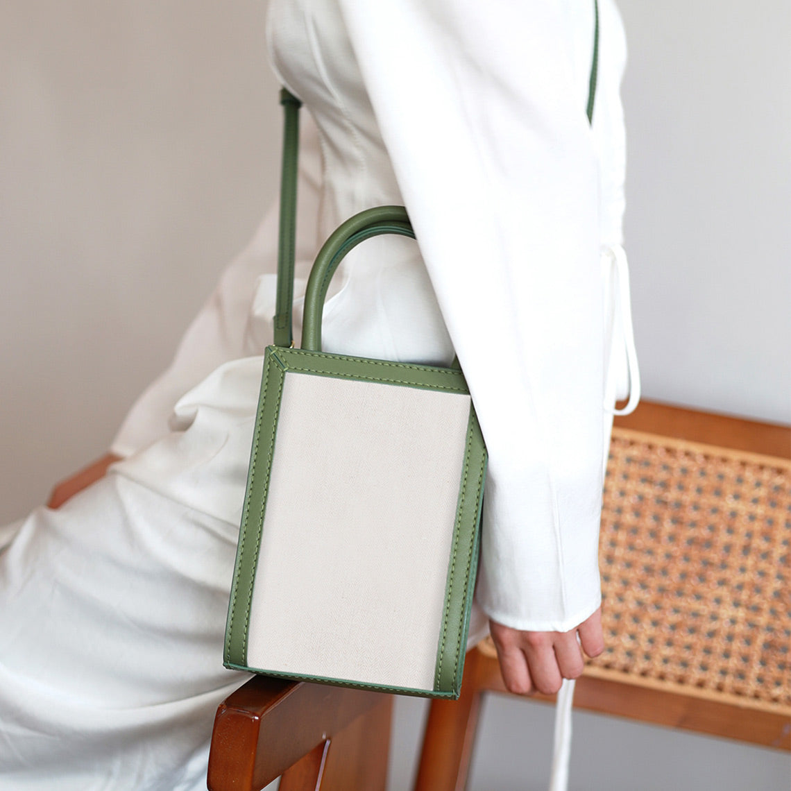 CUCUBIRD Leather Recycle Dustbag Handbag DIY Kit Green?