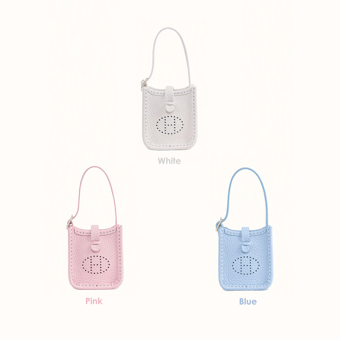 CUCUBIRD Top Grain Leather Mini Pouch Bag Charm DIY Kit ?