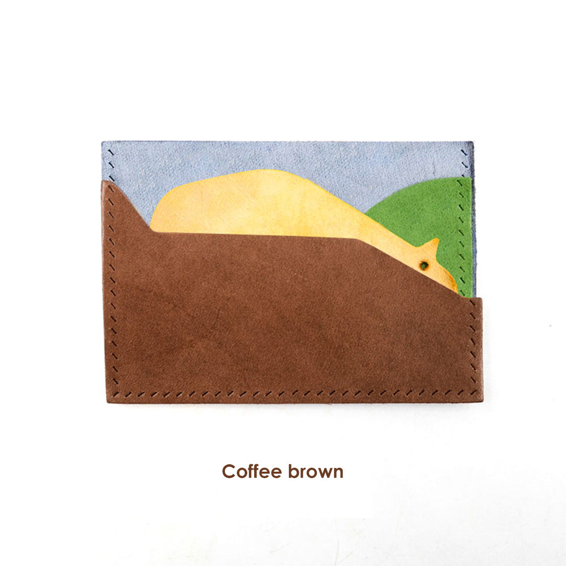 Top Grain Leather Hippo Card Holder DIY Kit - CUCUBIRD