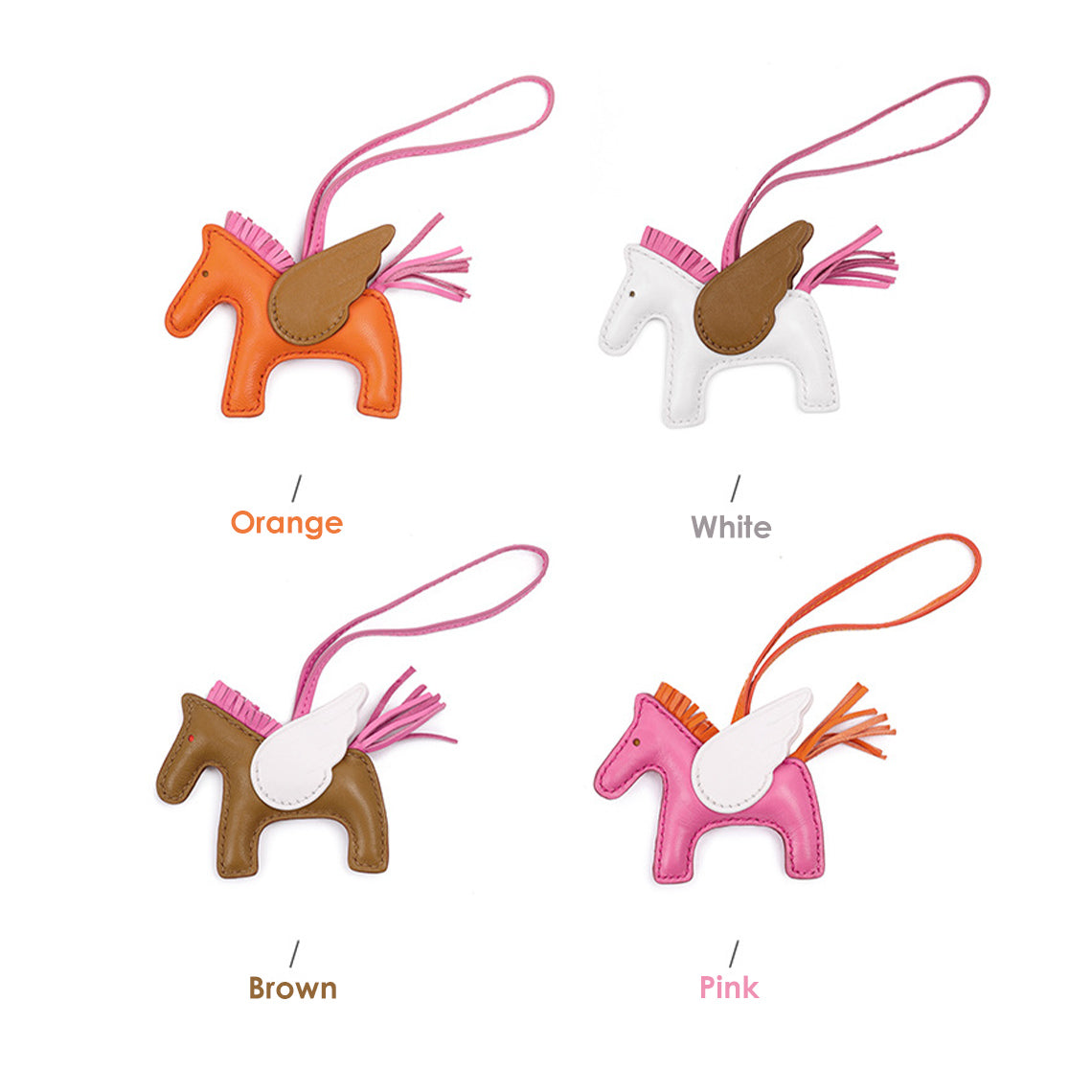 CUCUBIRD Sheep Leather Rodeo Horse Bag Charm DIY Kit ?