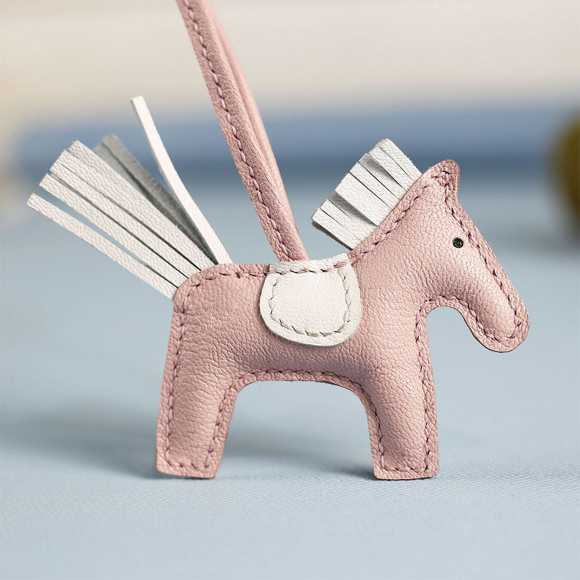CUCUBIRD Sheep Leather Horse Bag Charm DIY Kit Pink?