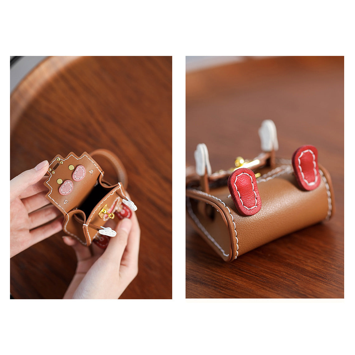 CUCUBIRD Leather Kelly Doll Bag Charm DIY Kit ?
