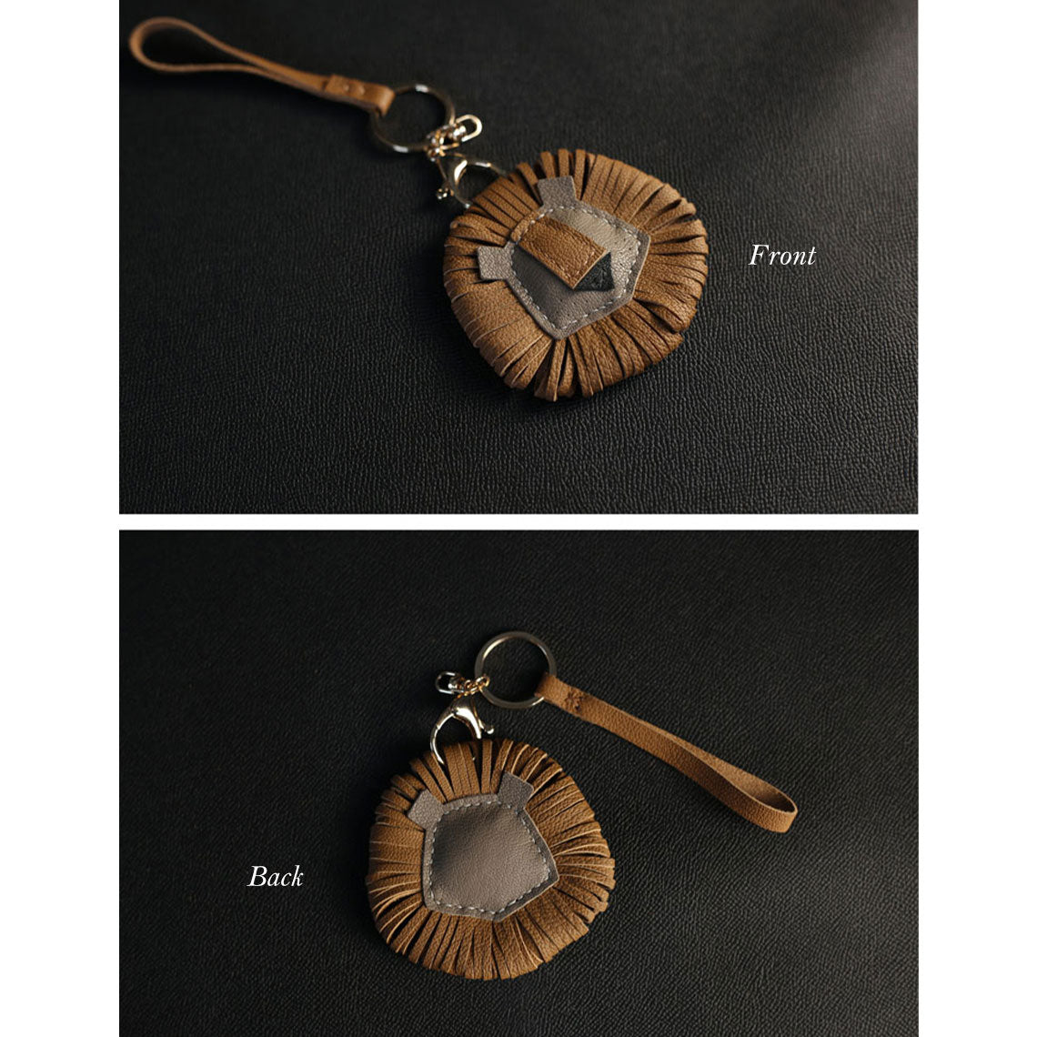 CUCUBIRD Sheep Leather Leo Lion Keychain DIY Kit ?