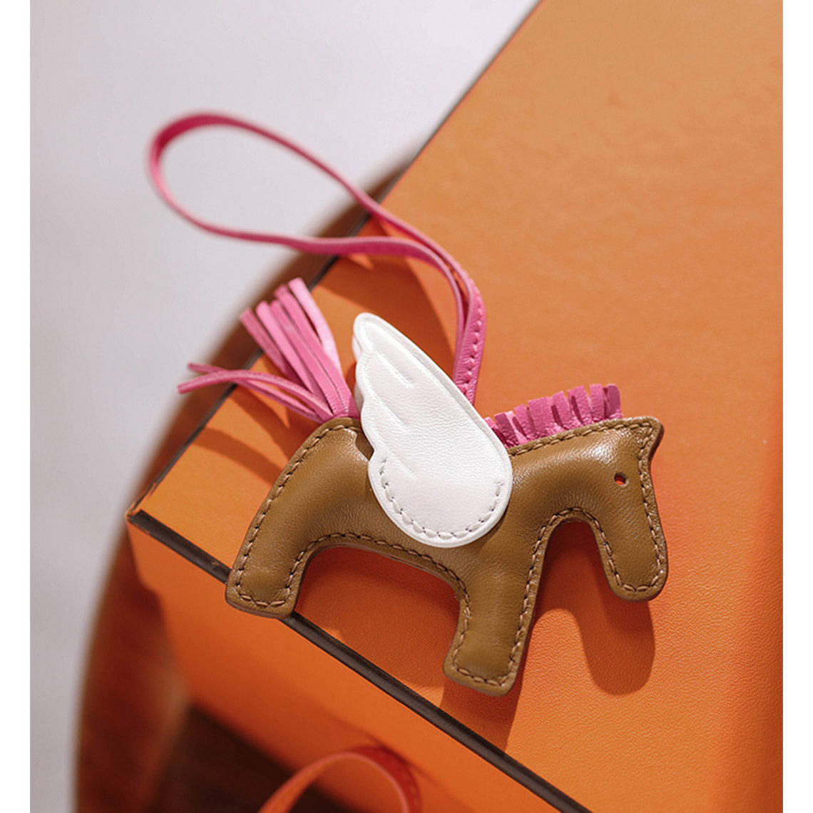 CUCUBIRD Sheep Leather Rodeo Horse Bag Charm DIY Kit