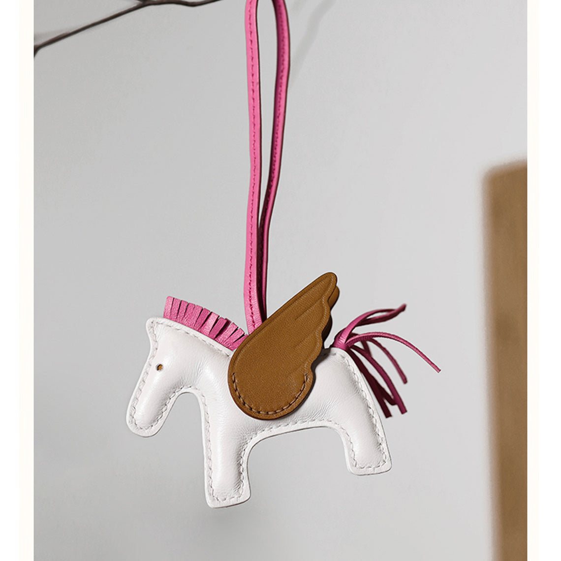 CUCUBIRD Sheep Leather Rodeo Horse Bag Charm DIY Kit ?