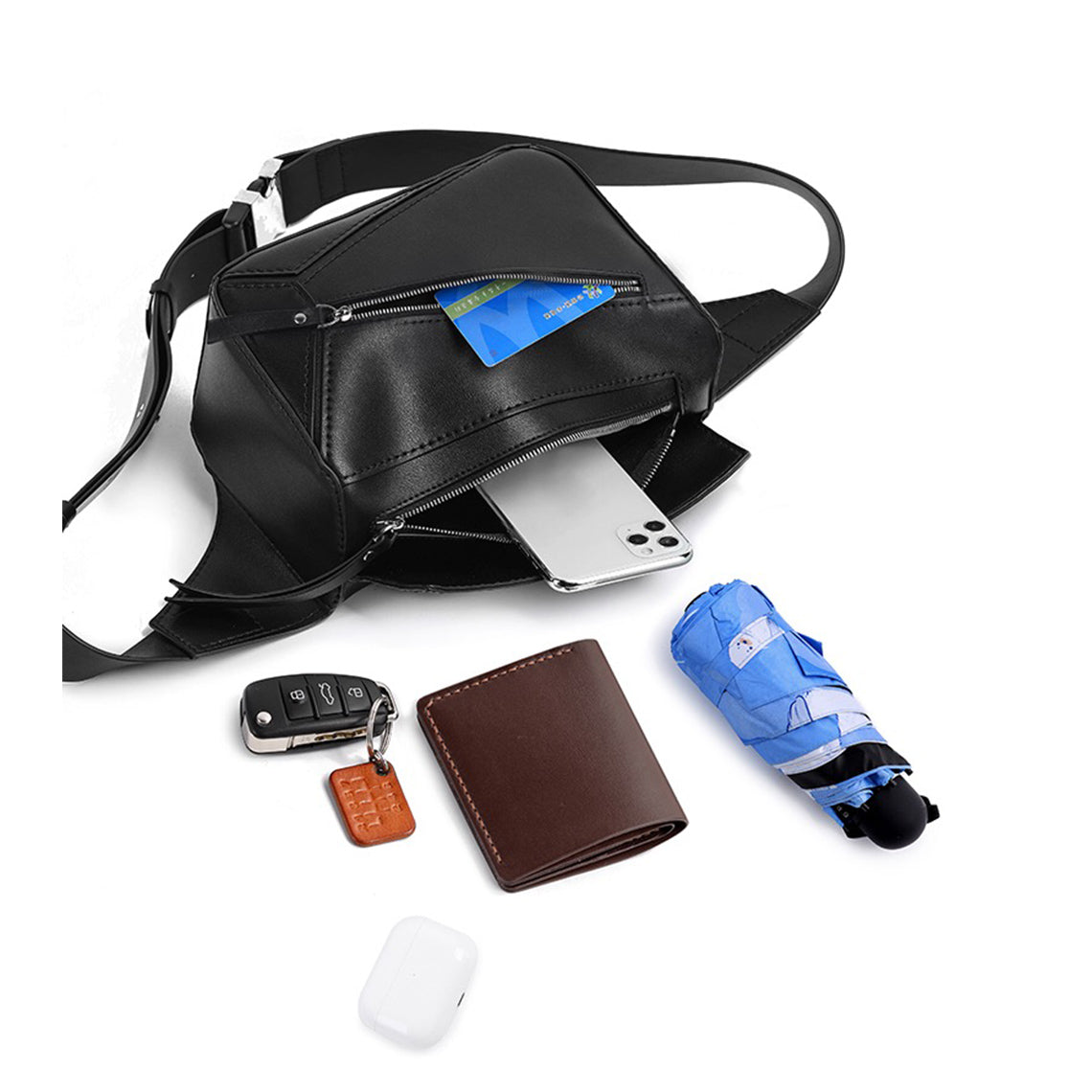CUCUBIRD Leather Men Puzzle Crossbody Shoulder Bag DIY Kit ?