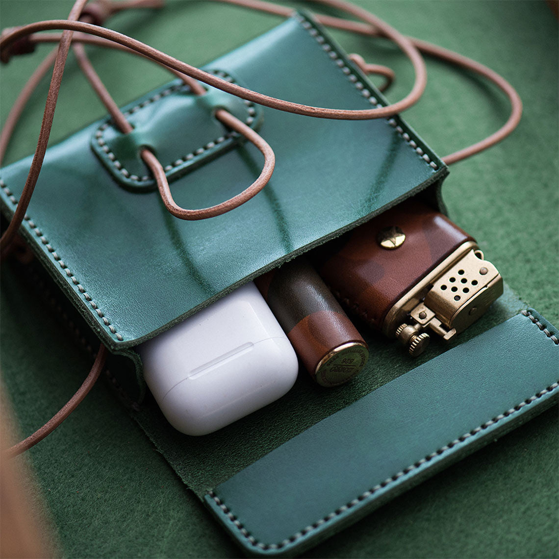 CUCUBIRD Full Grain Leather Mini Square Bag DIY Kit ?