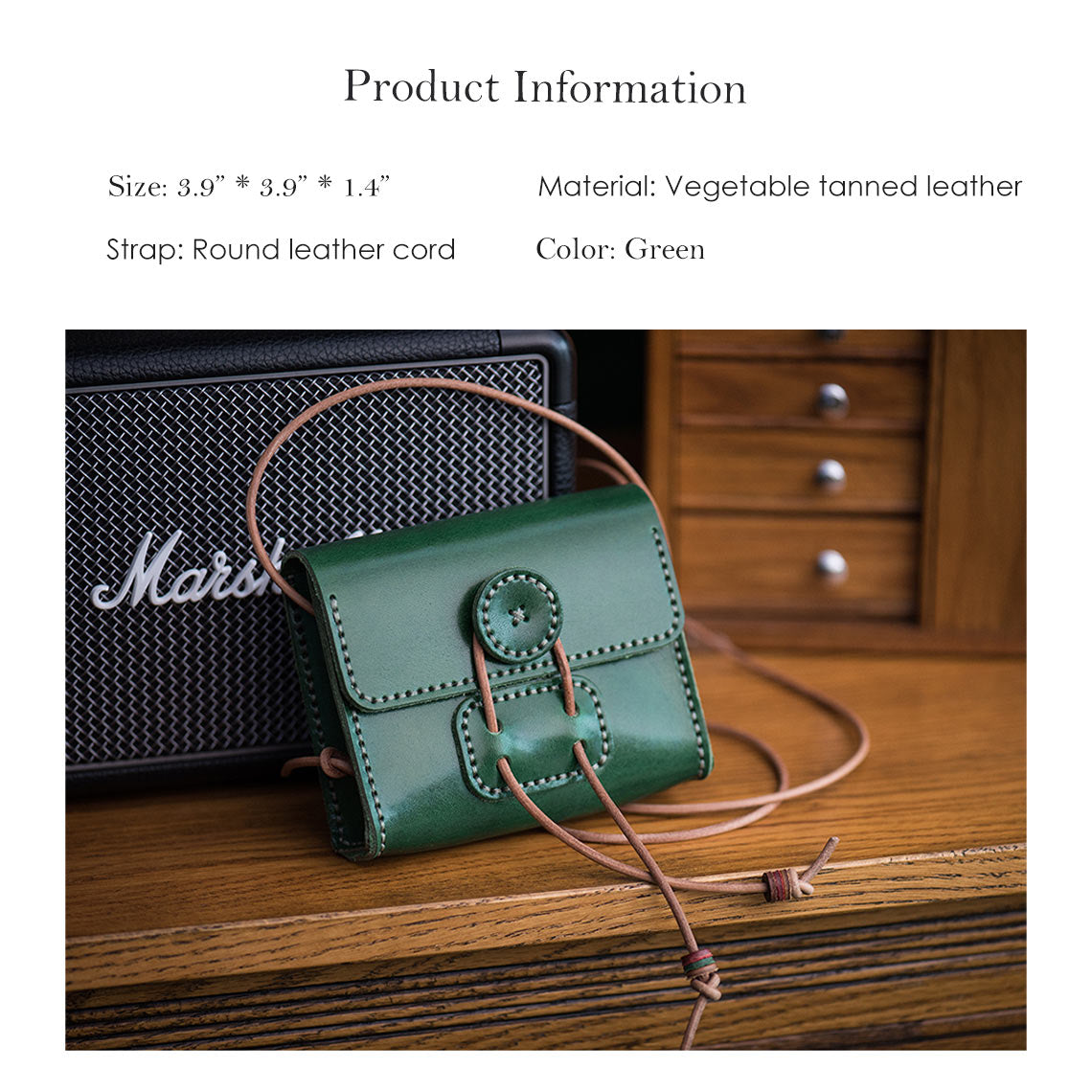 CUCUBIRD Full Grain Leather Mini Square Bag DIY Kit ?