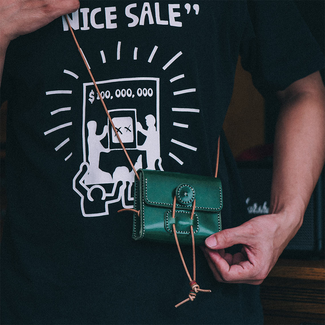 CUCUBIRD Full Grain Leather Mini Square Bag DIY Kit ?