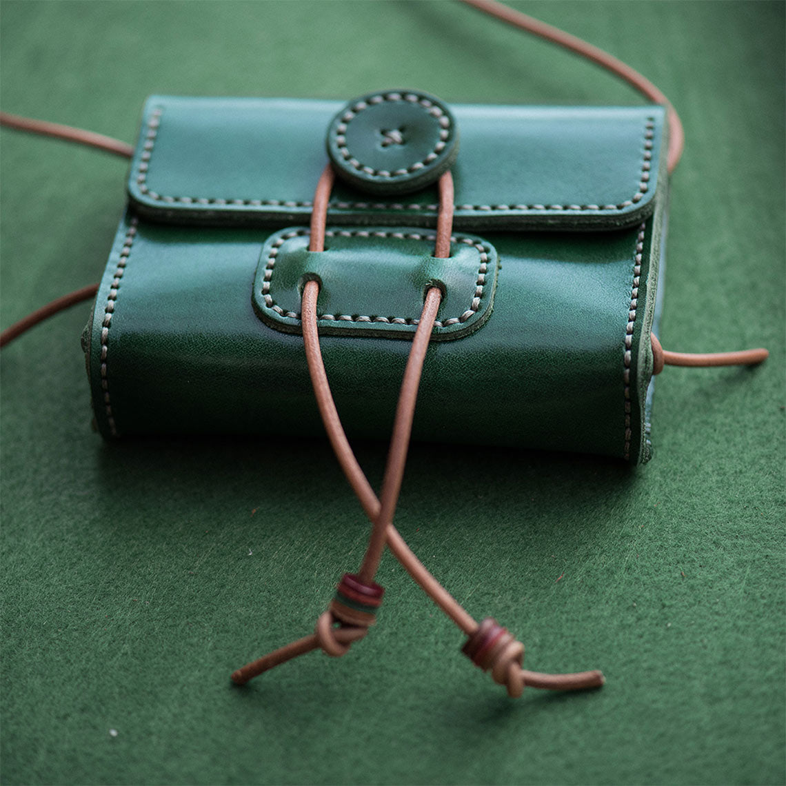 CUCUBIRD Full Grain Leather Mini Square Bag DIY Kit ?