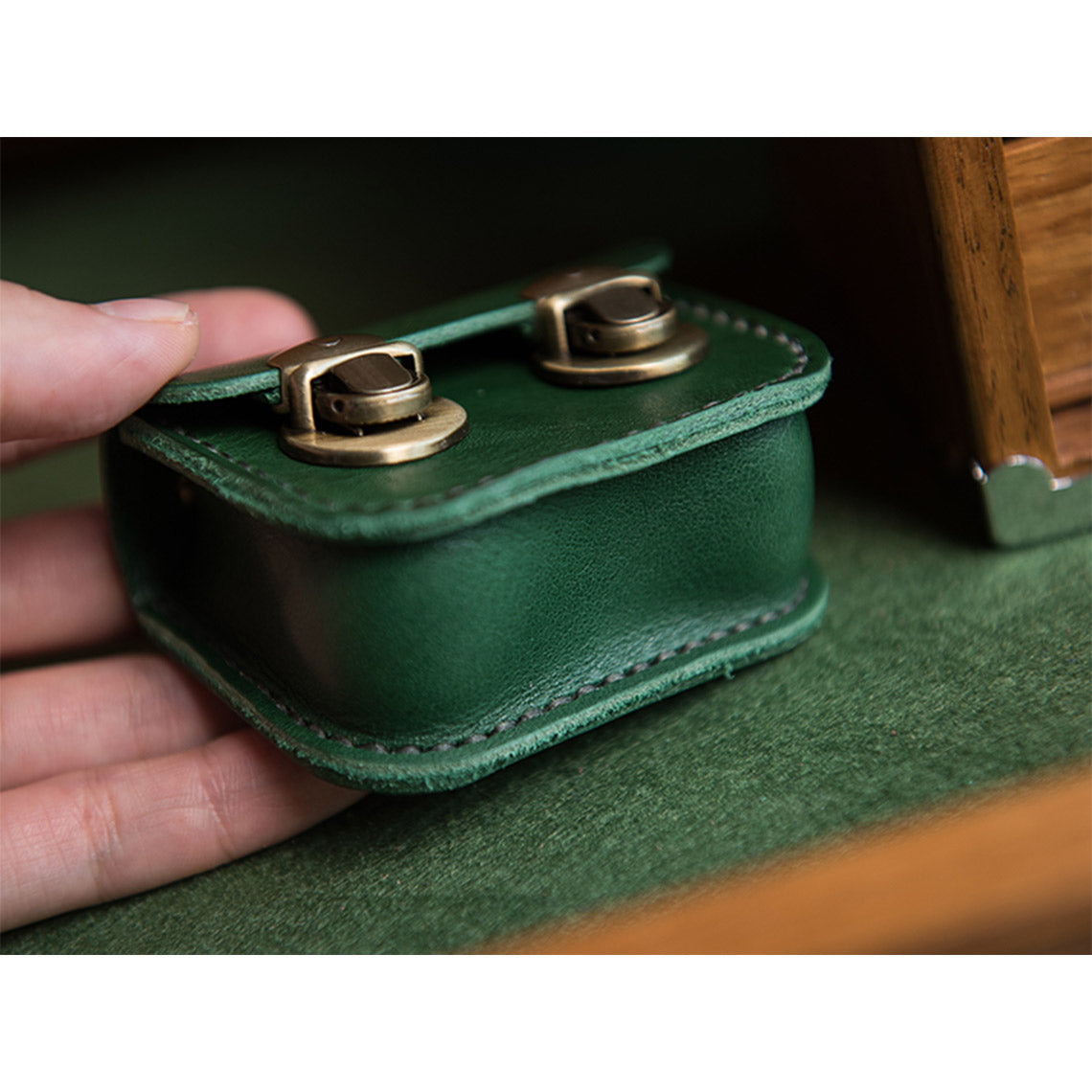 CUCUBIRD Full Grain Leather Mini Satchel DIY Kit ?