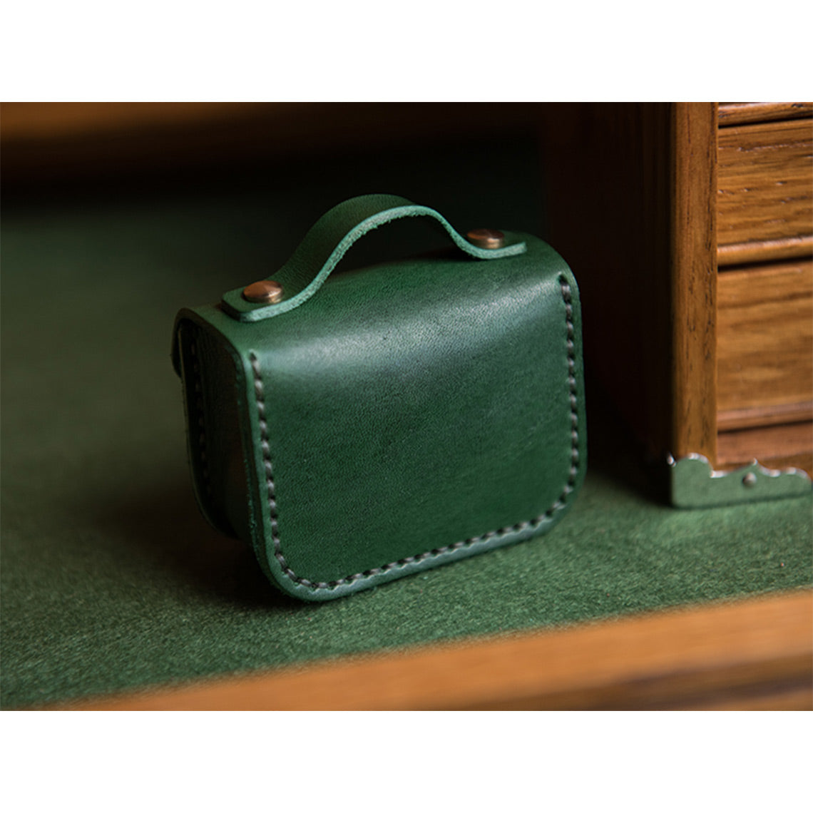 CUCUBIRD Full Grain Leather Mini Satchel DIY Kit ?