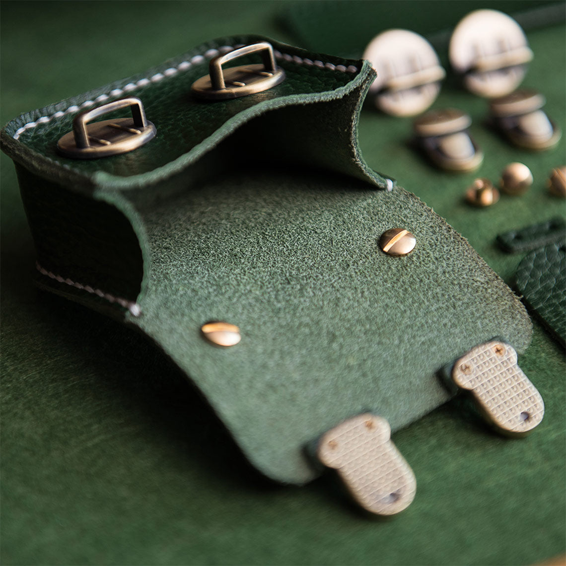 CUCUBIRD Full Grain Leather Mini Satchel DIY Kit ?