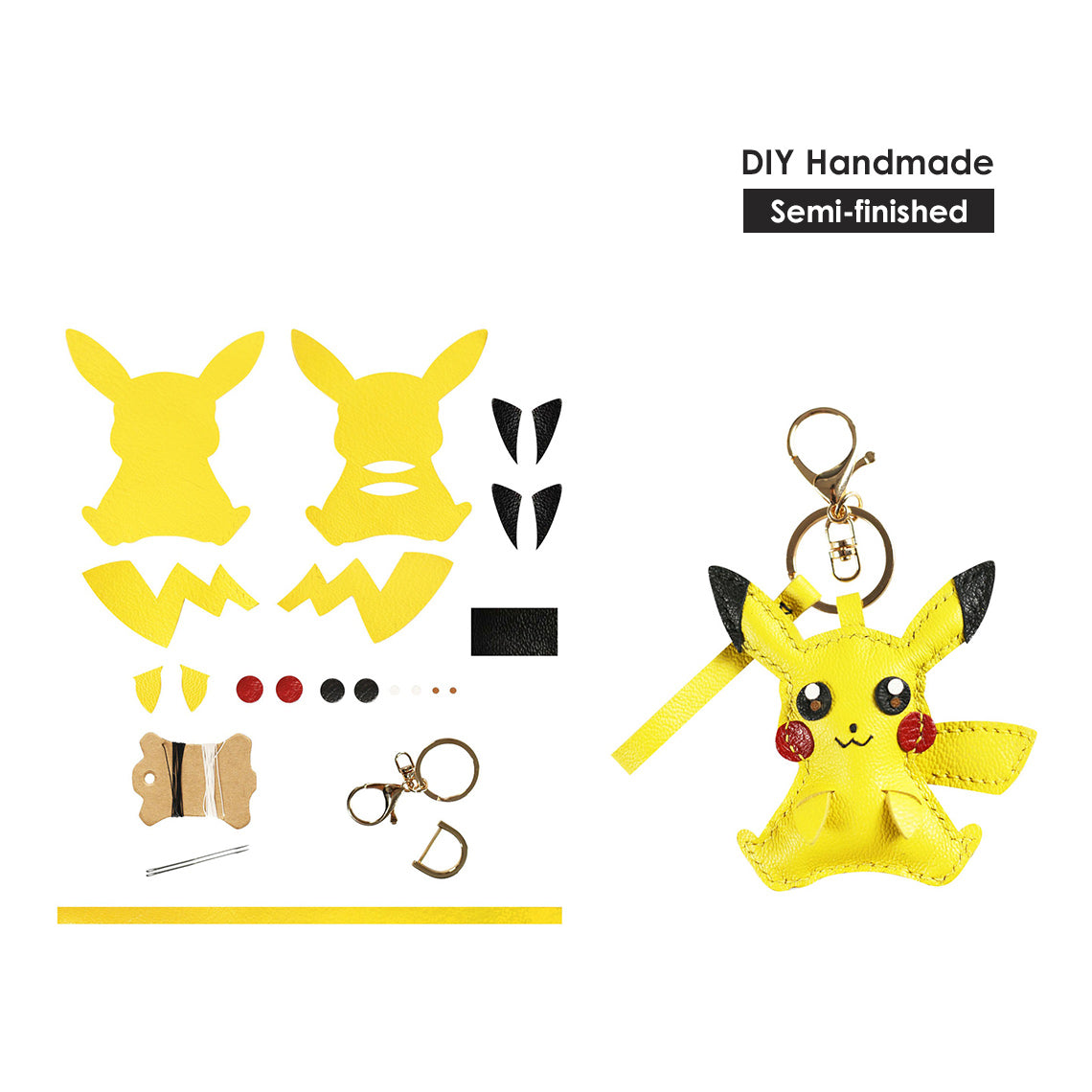 CUCUBIRD Leather Pokemon Keychain DIY Kit ?
