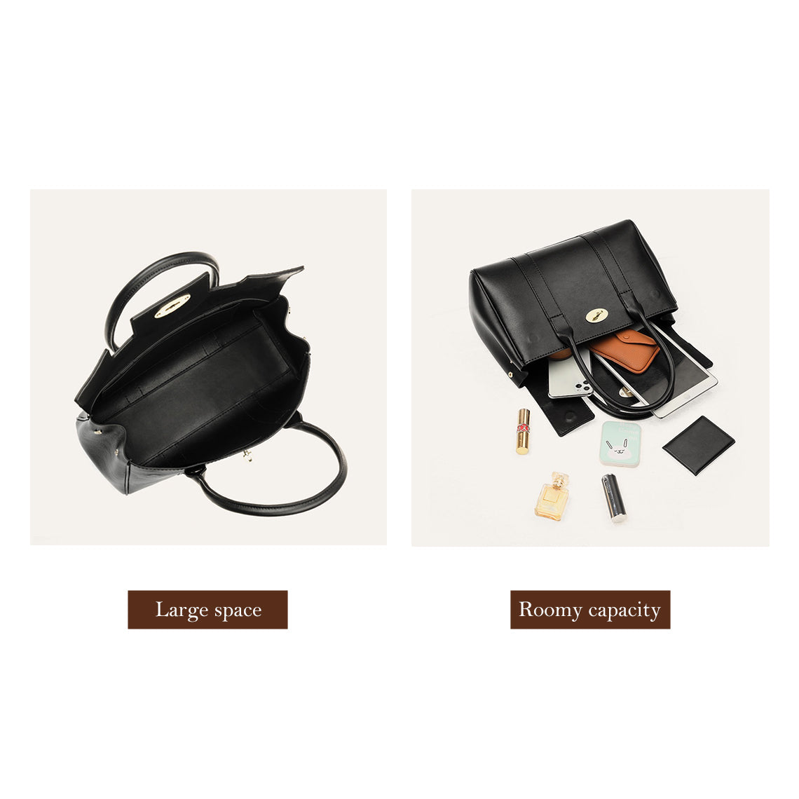 Leather Women Work Tote Bag DIY Kit - CUCUBIRD