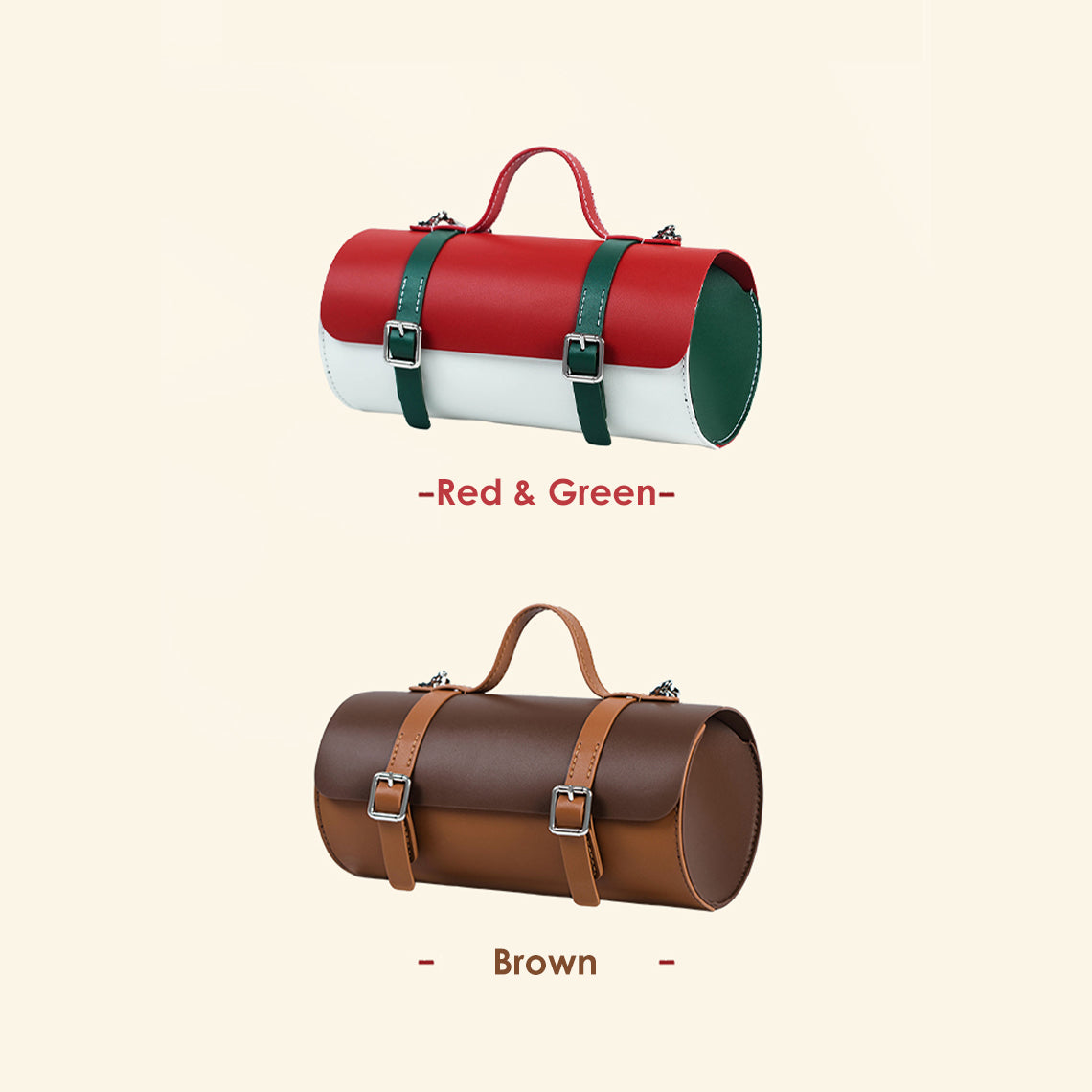 CUCUBIRD Leather Cylinder Satchel Top Handle Bag DIY Kit ?