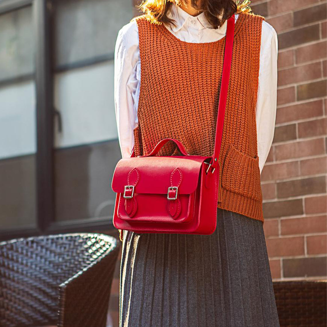 CUCUBIRD Lady Leather Fashion Crossbody Satchel Bag DIY Kit Red-Set-4?