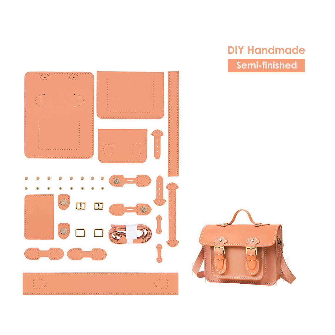 CUCUBIRD Lady Leather Small Satchel Bag DIY Kit ?