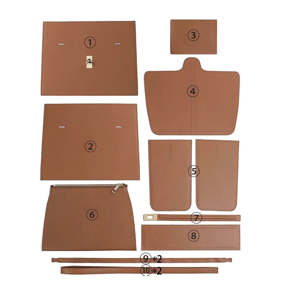 CUCUBIRD Leather Soft Large Tote Bag DIY Kit ?