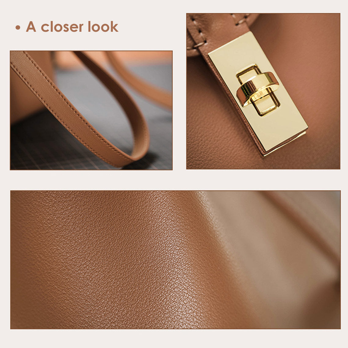 CUCUBIRD Leather Soft Large Tote Bag DIY Kit ?