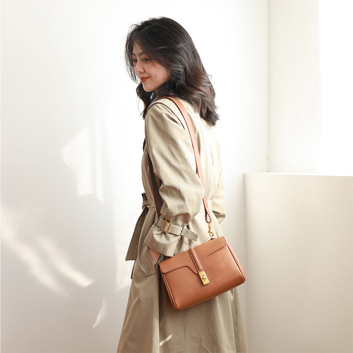 CUCUBIRD Leather Soft Large Tote Bag DIY Kit Brown-Medium?