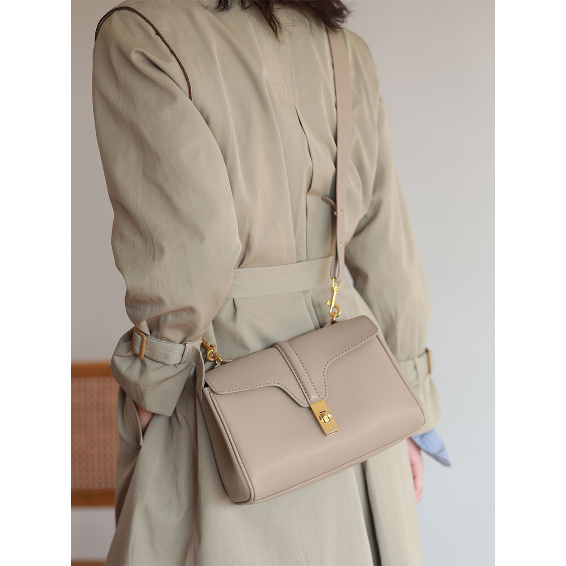 CUCUBIRD Leather Soft Large Tote Bag DIY Kit Grey-Medium?