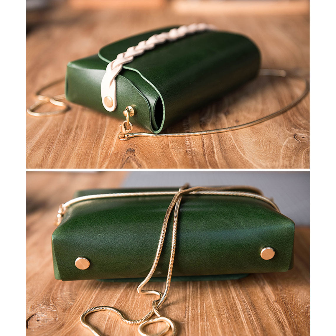 CUCUBIRD Full Grain Leather No Sewing Crossbody Bag DIY Kit ?