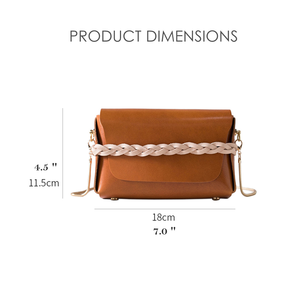 CUCUBIRD Full Grain Leather No Sewing Crossbody Bag DIY Kit ?
